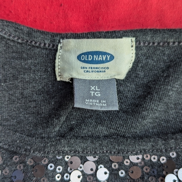 🟡 16. XL Sequin Tank Top Bubble Shape Sequin - Picture 4 of 5